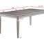 Table de salle à manger rectangulaire L 42,09 po x l 42,09 po Lakersha