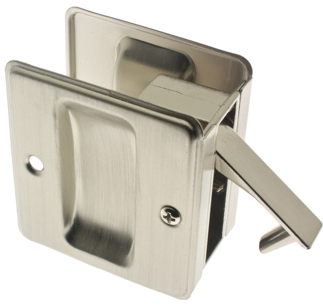 Solid Brass Pocket Passage Pull, Oil-Rubbed Bronze