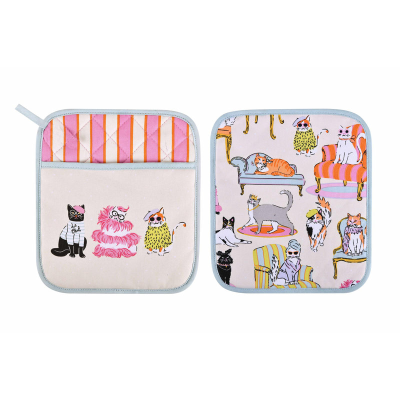 Ulster Weavers Cool Cats 100% Cotton Potholder