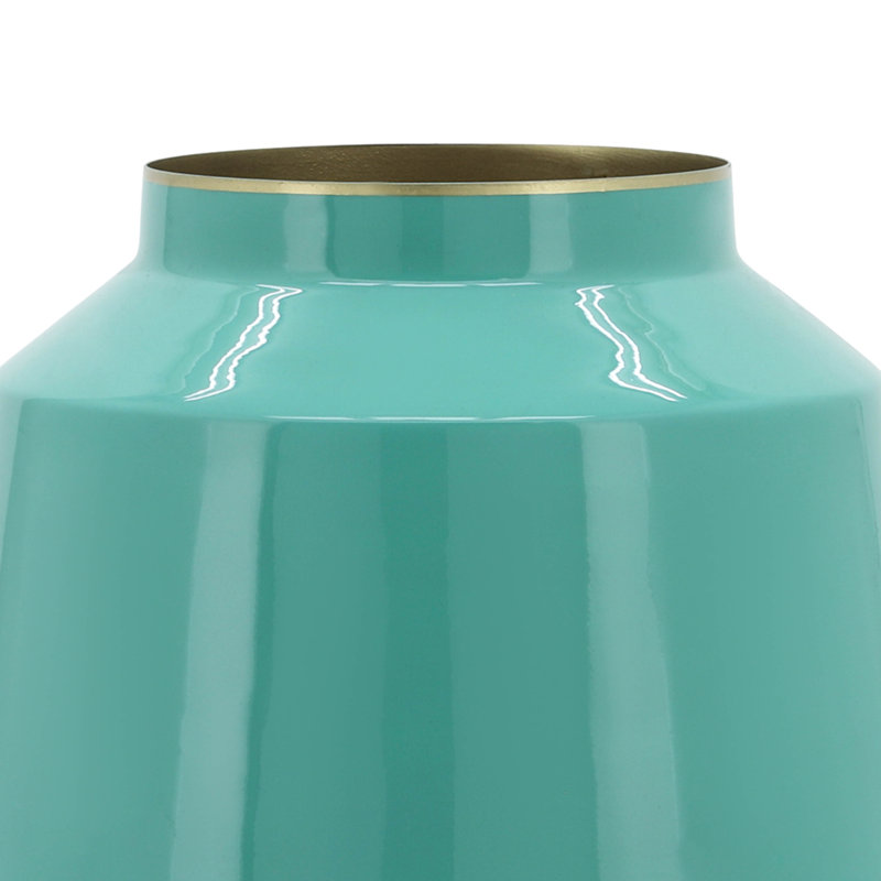 Vase à fleurs moderne en métal effilé pour coiffeuse Modern