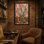 Plantes et fleurs, vitrail, fleurs, livres, art