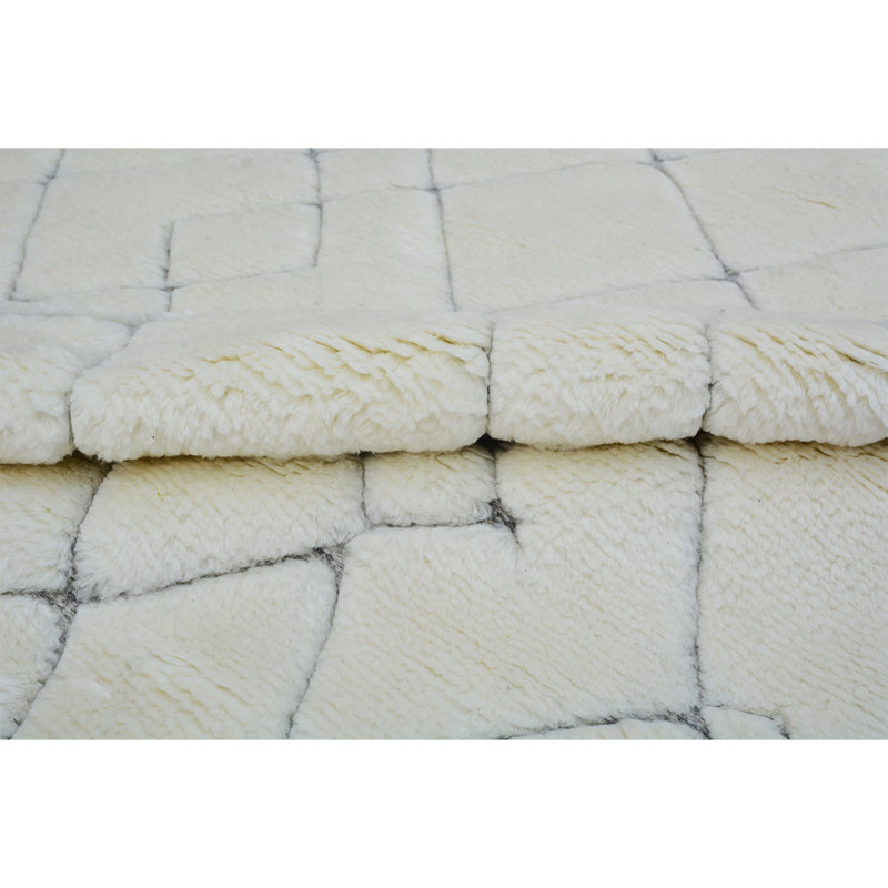 Wool Geometric Indoor Rug, Rectangle 8' x 10'