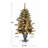 4' Lighted  Artificial Flocked Pine Christmas Tree Potted (Set of 2)