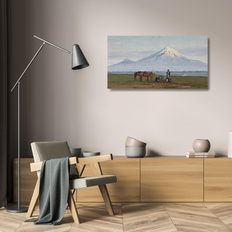 «Mount Ararat» par Richard Karlovich Zommer - Art mural sur toile tendue avec châssis, H 24 po x l 17 po