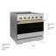 ZLINE Autograph 36 in. Marino Induction Range with 5 Element Cooktop and Polished Gold Accents-16417291
