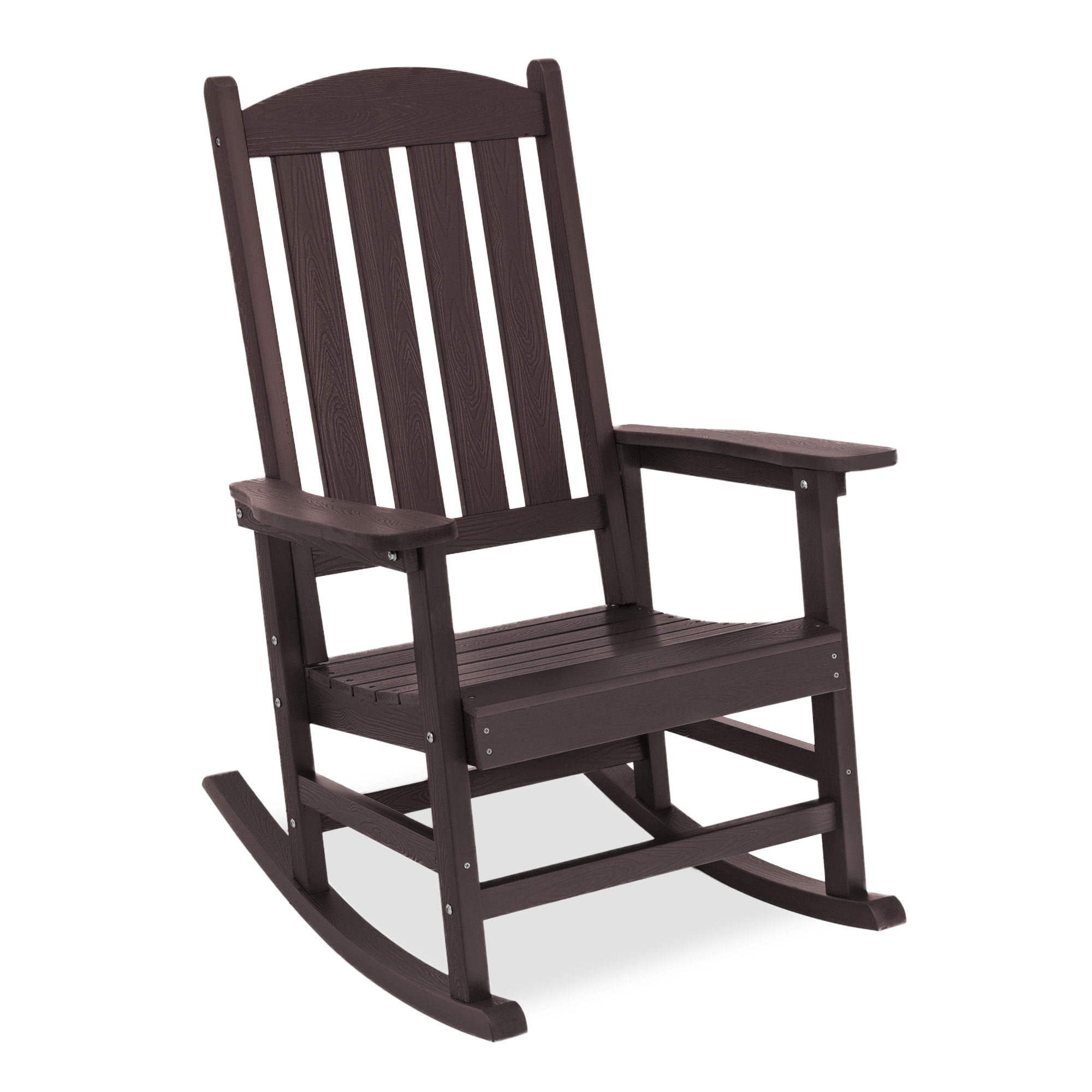 Red Barrel Studio® Outdoor Rocking Chairs Set Of 1, HDPS Poly Rocking ...