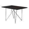 Benjara Kim Dining Table, 48 Inch Rectangular Brown Laminate Top ...