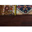Tapis à motif géométrique Kazak noué à la main 7 x 10