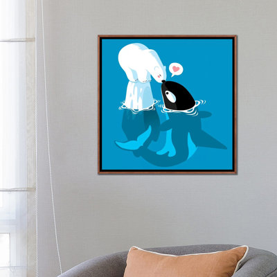 «Polar and Killer Whale» par Alberto Perez - impression d'art graphique
