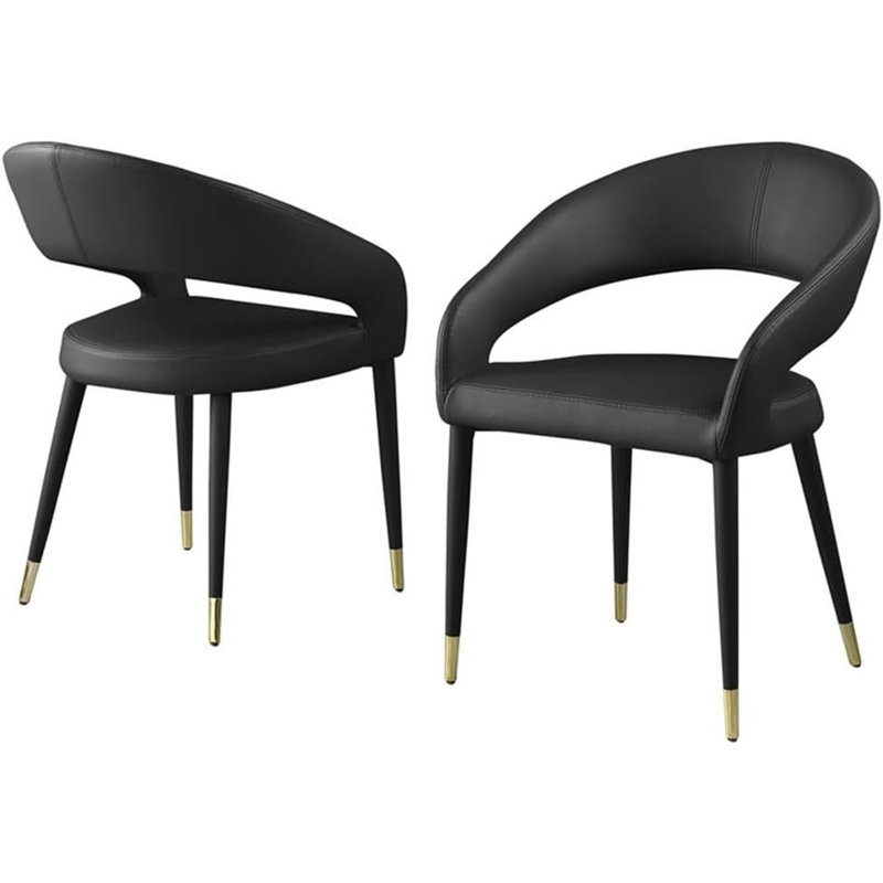 Chaise moderne en similicuir