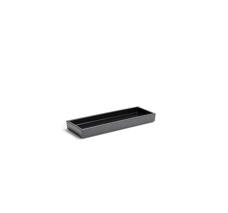 Plateau pour accessoires de salle de bain New York, Onyx