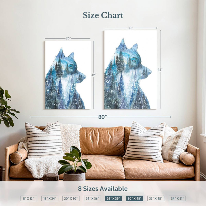 Brampt Nature's Wolf, 39" H x 26" W
