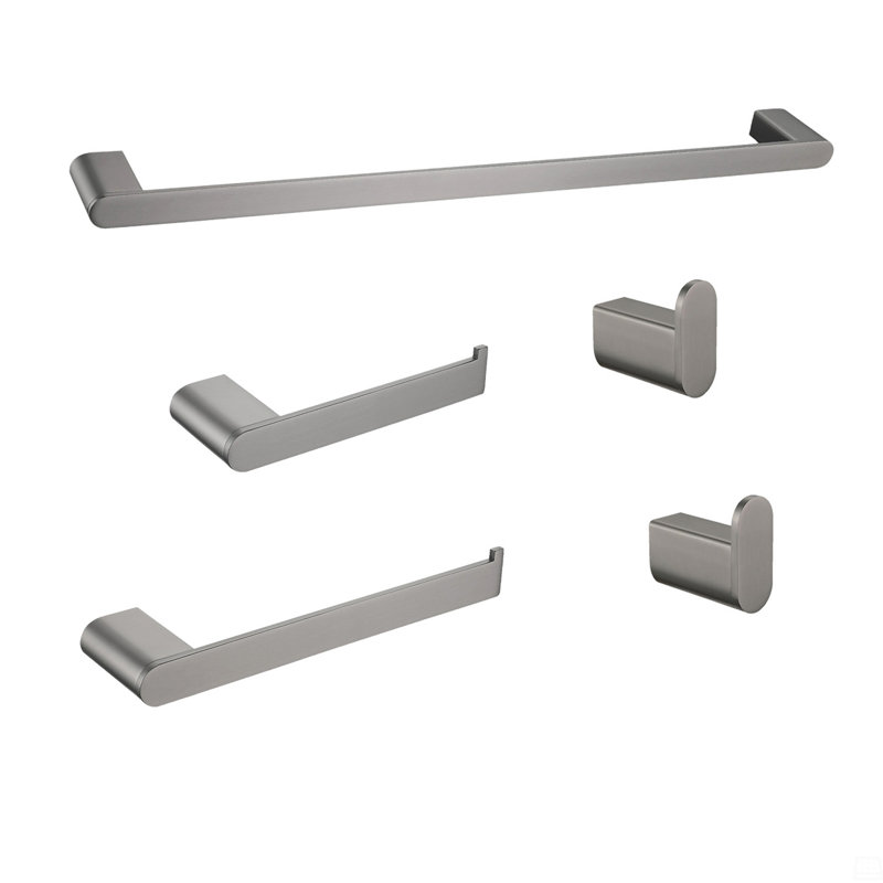 5- Piece Bathroom Hardware Set, Gunmetal