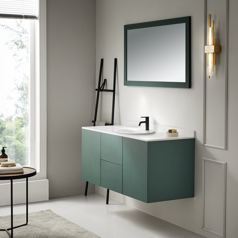 Luna Series 19 In. Ceramic Drop-In Oval Bathroom Sink Basin In White