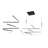 Orrington 5-Light LED Chandelier With Hanging Stick Pendants-162666333