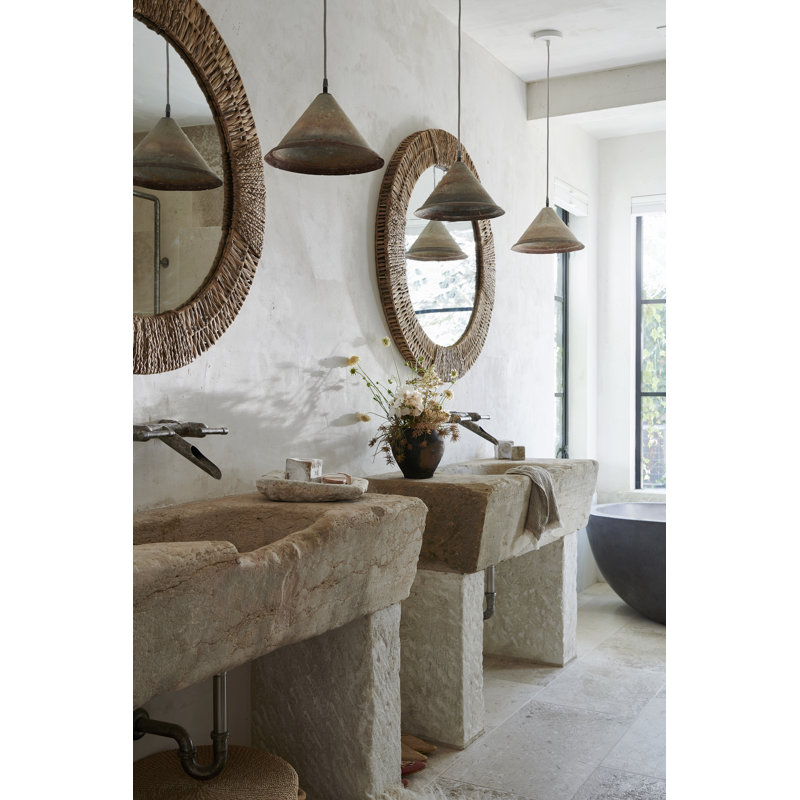 Folha Flat Metal Beveled Wall Mirror