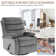 Swivel Rocker Recliner Chair in Velvet, Compact Modern Design Recliners for Small Spaces with Plush Comfort