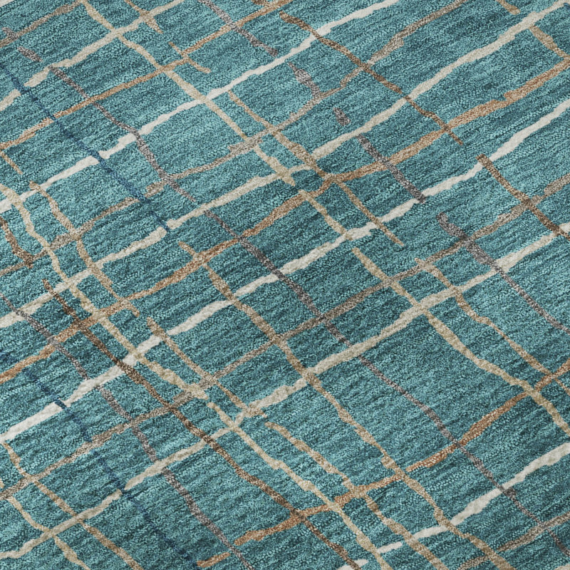 Tapis de qualité supérieure à rayures lavables à la machine AMF998, Tapis de couloir 2 pi 3 po x 7 pi 6 po