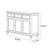 American-Style White Three-Door Buffet Table