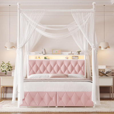 Lit pour enfant Magical Princess | avec lumières DEL et charge USB