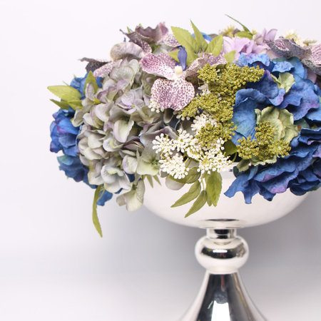 Arrangement floral mixte en vase décoratif, Grand