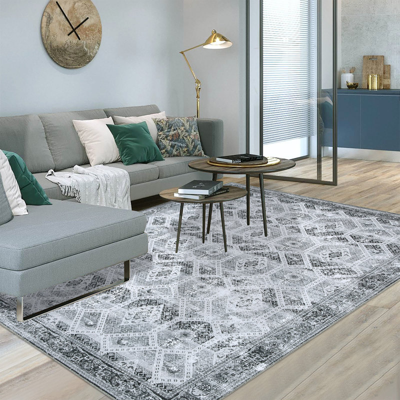 Washable Indoor Rug, Rectangle 9' x 12'