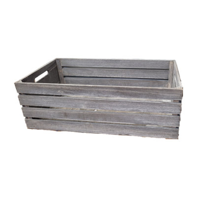 Slatted Wood Crate