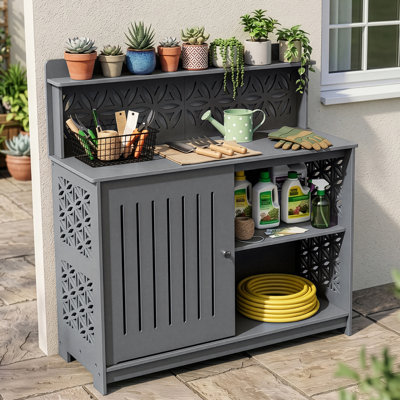 Winado 44.09 " W 65 Gallons Water Resistant Polyvinyl Chloride (PVC) Deck Box