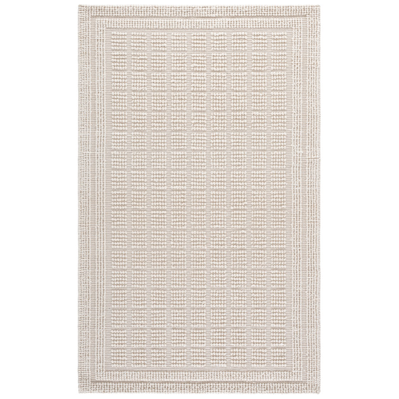 Natura Hand Woven Wool; Cotton; Recycled P.E.T Solid Color Indoor Rug, Rectangle 9' x 12'