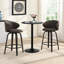 Tabouret de bar et de comptoir pivotant rembourrÃ© de 26 po avec structure en bois-325913602