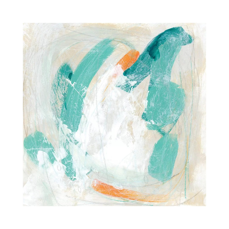 Tidal Current IV by June Erica Vess - Wrapped Canvas Painting, 45.72 cm H x 45.72 cm W x 1.91 cm D