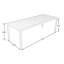 Table de salle à manger rectangulaire d'extérieur à lattes et 8 chaises en aluminium Letendre-94345648