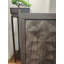 Armoire buffet de style moderne, armoire buffet avec rangement, armoire de rangement avec 4 portes en relief en forme de losange pour le salon, la salle à manger, le vestibule, le couloir, la cuisine