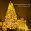 Grand arbre de Noël artificiel pré-éclairé avec 1518 branches, 500 lumières à DEL blanc chaud, ouverture automatique, blanc-107091653