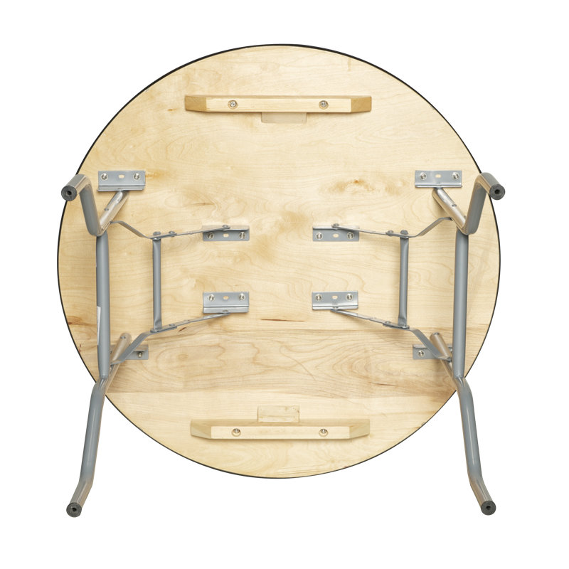 WFT Circular Portable Banquet Table, Rubber Edge, 30" H x 36" L x 36" D