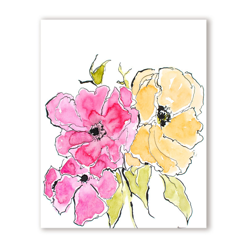Nature Inspired Flowers for Mother by  - Picture Frame Graphic Art, 30" H x 24" W x 1.5" D, Wrapped Canvas, Does Not Apply