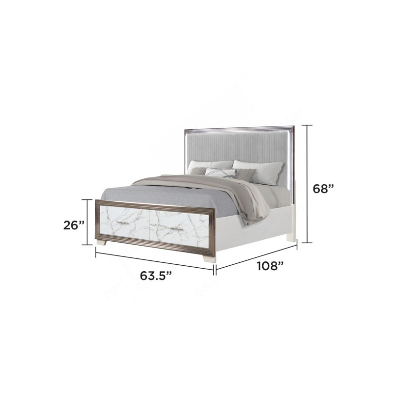 Ensemble de chambre avec grand lit 5 pièces Desire