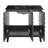 Cascade 36 in. Black Oak Bathroom Vanity With Black Ceramic Sink Top-100841276