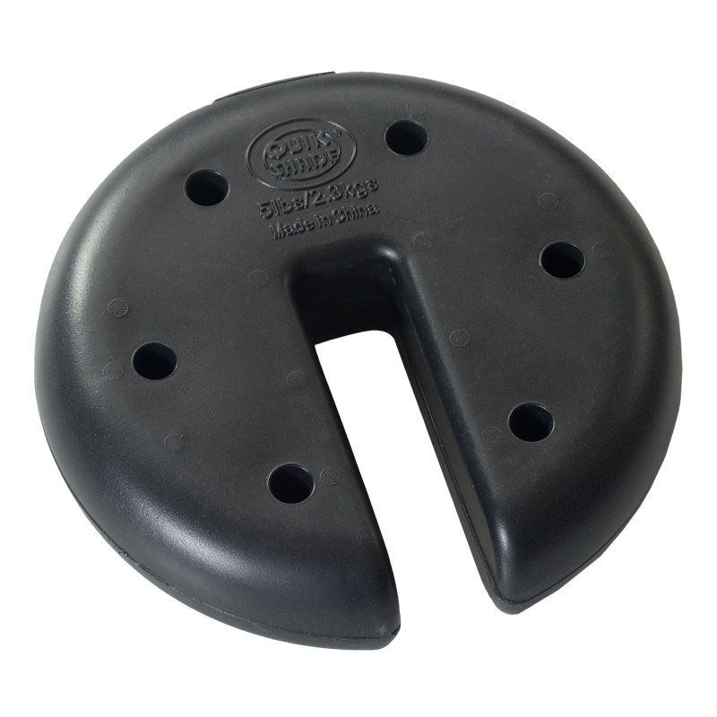 Black Heavy Duty Cement Canopy Weight Plates Set of 4
