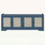 Banc de rangement avec portes en rotin tissé et tablettes réglables pour le vestibule et le salon-372075617