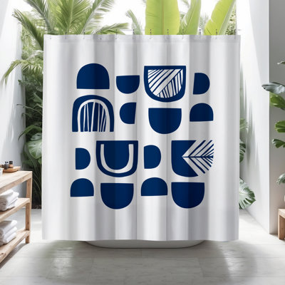 Siti Abstract Shower Curtain