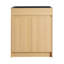 Armoire utilitaire autoportante pour meuble-lavabo 28 po avec évier en acier inoxydable et tuyau de vidange flexible, porte à fermeture en douceur 28 po