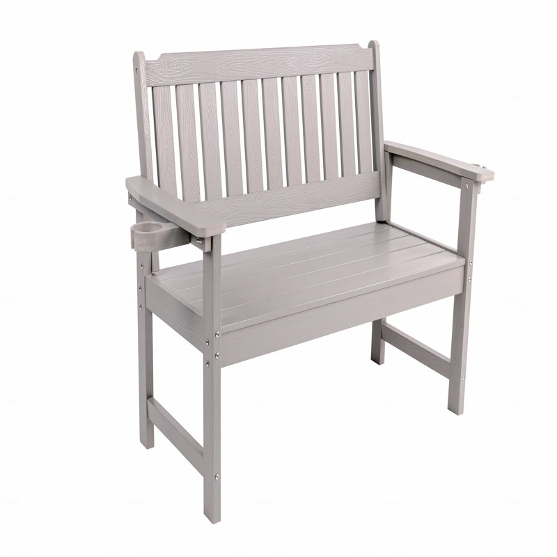 Banc d'extérieur, écologique et recyclable, Gris