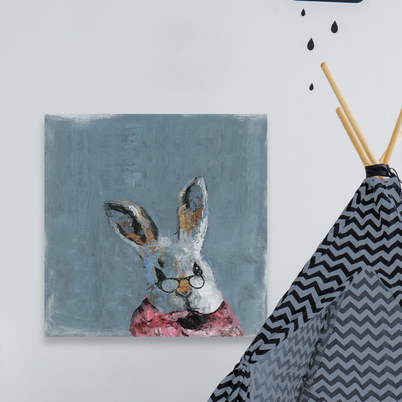 «Grandma Bunny», reproduction sur toile tendue, H 12 po x l 12 po x P 1,5 po