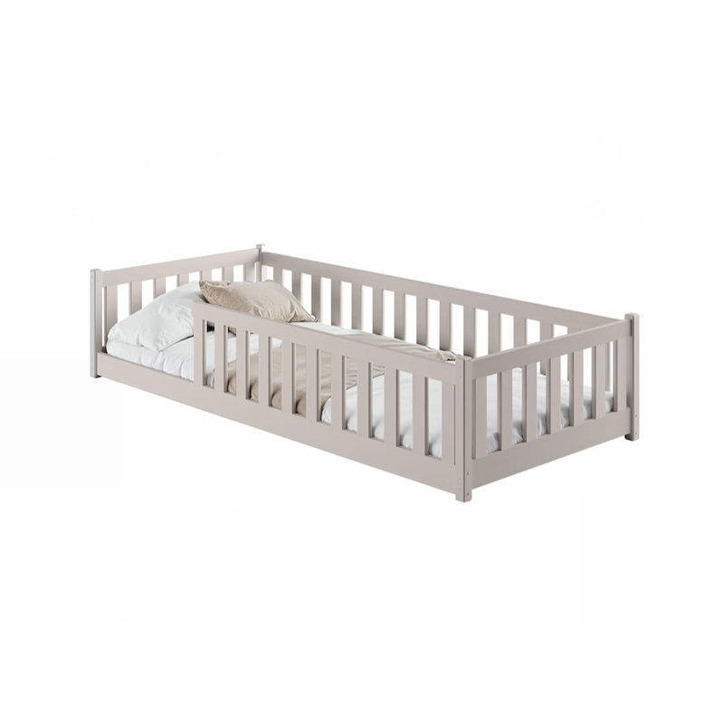 Margarid European Single (90 x 200 cm) Solid Wood Bed Frame with Mattress