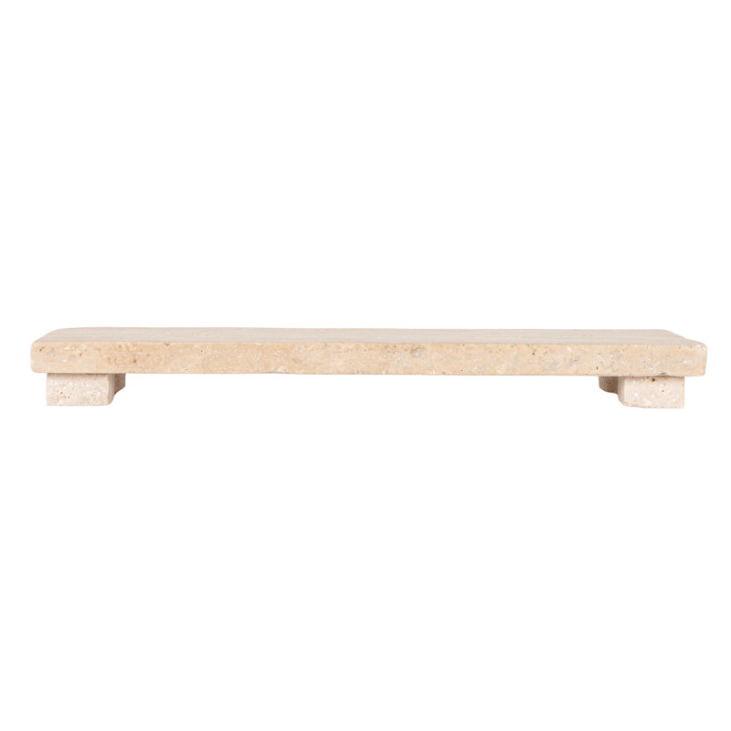 Planche de charcuterie scandinave en travertin