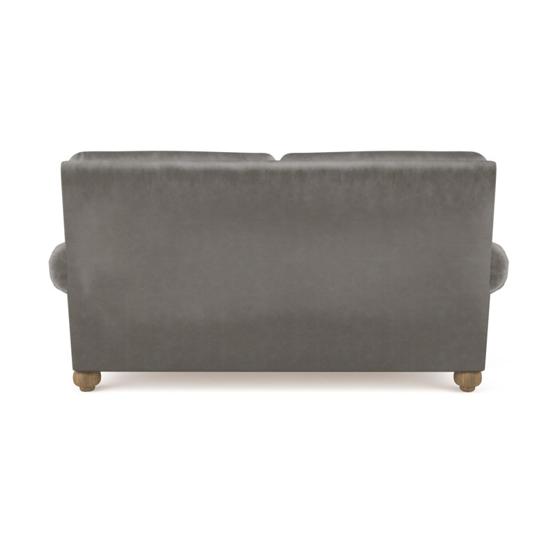 Leroy Loveseat, 36" H x 60" W x 43" D, Graphite Velvet 