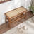 Lund Solid Wood Bench With Shelf-1846888729