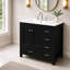 Meuble-lavabo 36 po avec lavabo en céramique et 5 tiroirs-1835355480