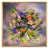Toile avec cadre flottant or
